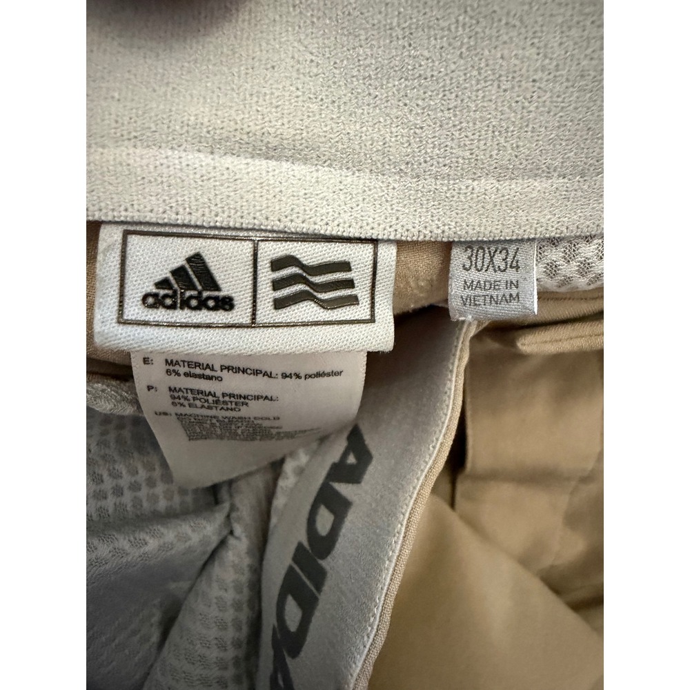 Lot of 3 Adidas Mens Ultimate365 Golf Pants 30x34 Navy Grey Khaki Tan Bundle - Picture 5 of 9